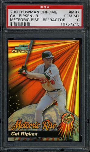 2000 Bowman Chrome Meteoric Rise Refractors #MR7 Cal Ripken PSA 10 #16757215