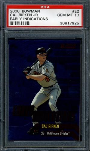 2000 Bowman Early Indications #E2 Cal Ripken PSA 10 #30817925