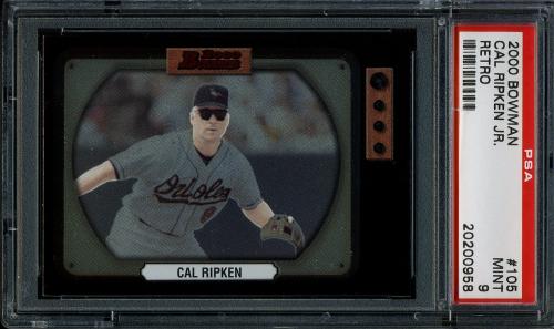 2000 Bowman Retro/Future #105 Cal Ripken PSA 9 #20200958