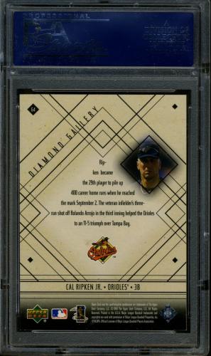 2000 Black Diamond Gallery #G4 Cal Ripken PSA 10 #20721847 - Back