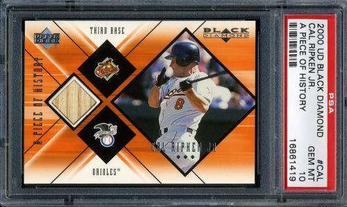 2000 Black Diamond A Piece of History #CAL Cal Ripken PSA 10 #16861419