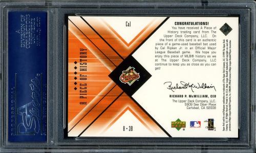 2000 Black Diamond A Piece of History #CAL Cal Ripken PSA 10 #16861419 - Back