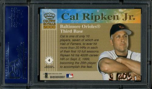 2000 Crown Royale Feature Attractions #4 Cal Ripken PSA 10 #16346064 - Back