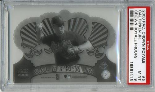 2000 Crown Royale Proofs #5 Cal Ripken PSA 9 #16861413