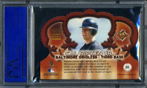 2000 Crown Royale Red #20 Cal Ripken PSA 9 #90433728 - Back