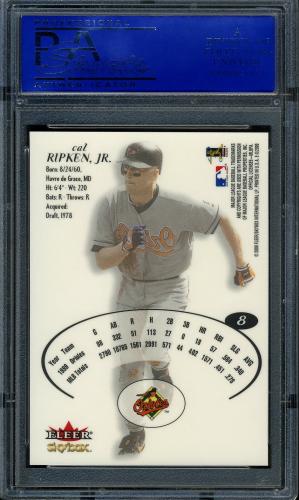2000 E-X #8 Cal Ripken PSA 10 #11786454 - Back