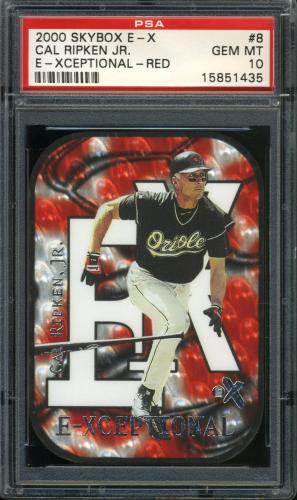 2000 E-X E-Xceptional Red #8 Cal Ripken PSA 10 #15851435