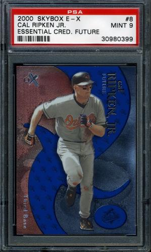2000 E-X Essential Credentials Future #8 Cal Ripken PSA 9 #30980399