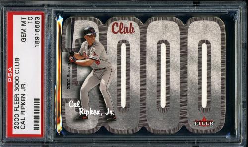 2000 Fleer Club 3000 #CR Cal Ripken MYST PSA 10 #18916663