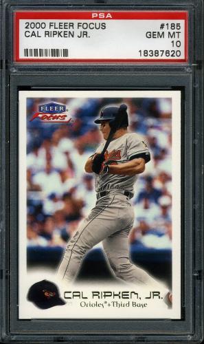 2000 Fleer Focus #185 Cal Ripken PSA 10 #18387620