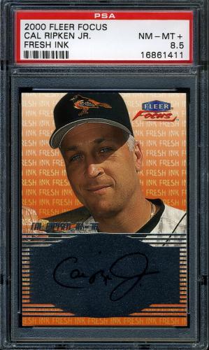 2000 Fleer Focus Fresh Ink #41 Cal Ripken PSA 8.5 #16861411