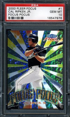 2000 Fleer Focus Pocus #1 Cal Ripken PSA 10 #16547976