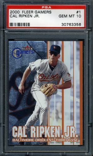 2000 Fleer Gamers #001 Cal Ripken PSA 10 #30763356