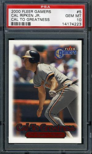 2000 Fleer Gamers Cal to Greatness #05 Cal Ripken PSA 10 #14174223