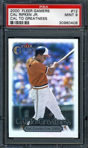 2000 Fleer Gamers Cal to Greatness #12 Cal Ripken PSA 9 #30980408