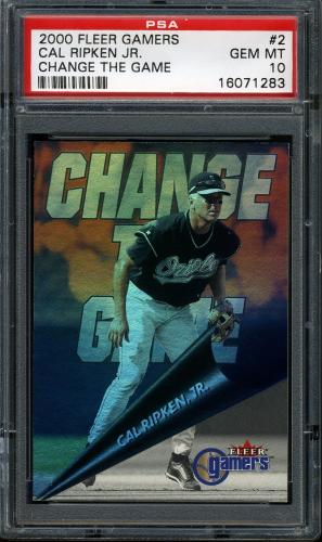 2000 Fleer Gamers Change the Game #2 Cal Ripken PSA 10 #16071283