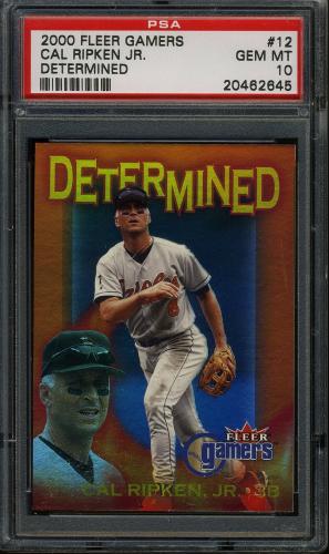 2000 Fleer Gamers Determined #D12 Cal Ripken PSA 10 #20462645