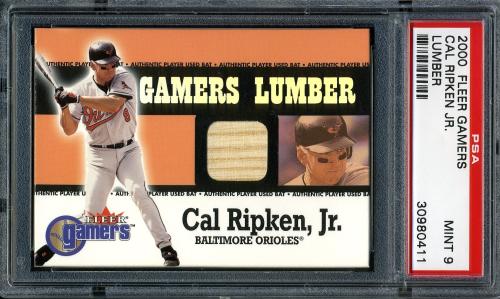 2000 Fleer Gamers Lumber #37 Cal Ripken PSA 9 #30980411