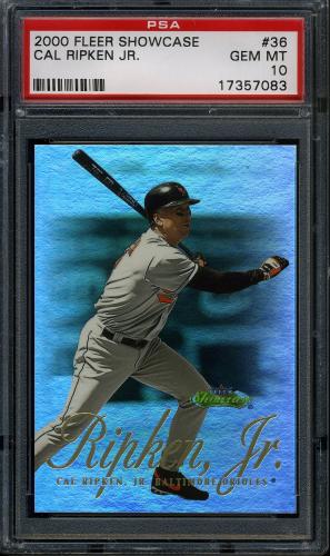 2000 Fleer Showcase #36 Cal Ripken PSA 10 #17357083