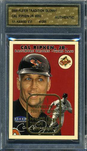 2000 Fleer Tradition Glossy Hawaii #353 Cal Ripken CTA Authentic #41255
