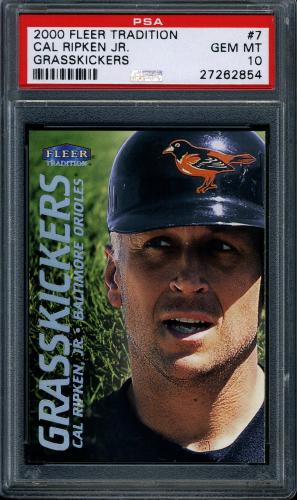 2000 Fleer Tradition Grasskickers #GK7 Cal Ripken PSA 10 #27262854