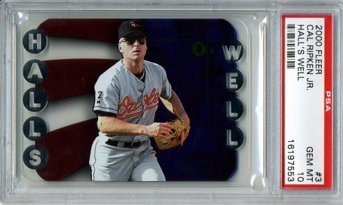 2000 Fleer Tradition Hall's Well #HW3 Cal Ripken PSA 10 #16197553