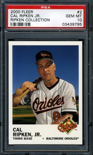 2000 Fleer Tradition Ripken Collection #02 Cal Ripken '61 FB PSA 10 #03439795