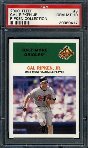 2000 Fleer Tradition Ripken Collection #03 Cal Ripken '61 BK PSA 10 #30980417