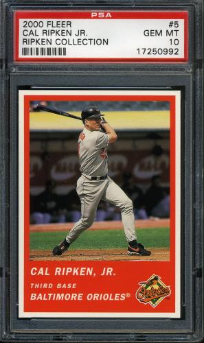 2000 Fleer Tradition Ripken Collection #05 Cal Ripken '63 FB PSA 10 #17250992