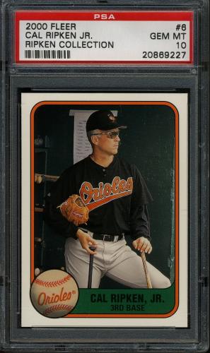 2000 Fleer Tradition Ripken Collection #06 Cal Ripken '81 BB PSA 10 #20869227