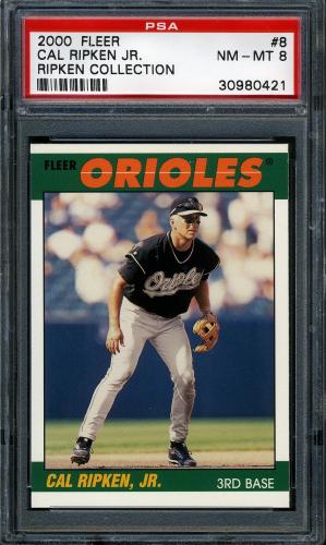 2000 Fleer Tradition Ripken Collection #08 Cal Ripken '87 BK PSA 8 #30980421