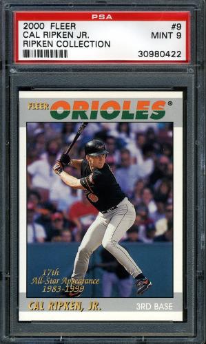 2000 Fleer Tradition Ripken Collection #09 Cal Ripken '97 Decade PSA 9 #30980422