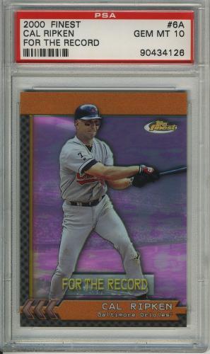 2000 Finest For the Record #FR6A Cal Ripken/333 PSA 10 #90434126
