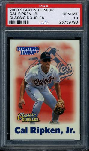 2000 Kenner Starting Lineup Classic Doubles Cards #7 Cal Ripken PSA 10 #25759790