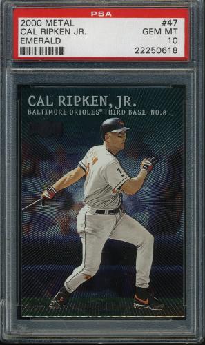 2000 Metal Emerald #47 Cal Ripken PSA 10 #22250618