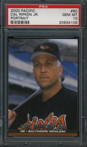 2000 Pacific #60A Cal Ripken POR PSA 10 #20934109