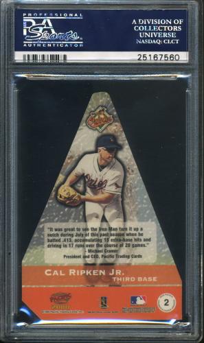 2000 Pacific Cramer's Choice #2 Cal Ripken PSA 10 #25167560 - Back