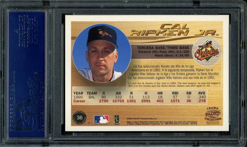 2000 Pacific Crown Collection #36 Cal Ripken PSA 10 #17642056 - Back