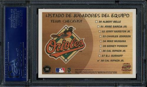 2000 Pacific Crown Collection #38 Cal Ripken TC PSA 10 #17372399 - Back