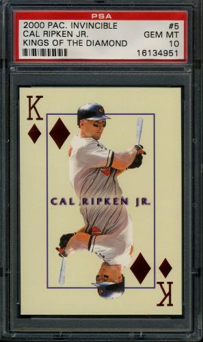 2000 Pacific Invincible Kings of the Diamond #5 Cal Ripken PSA 10 #16134951