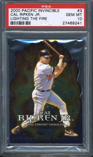 2000 Pacific Invincible Lighting the Fire #3 Cal Ripken PSA 10 #27469241