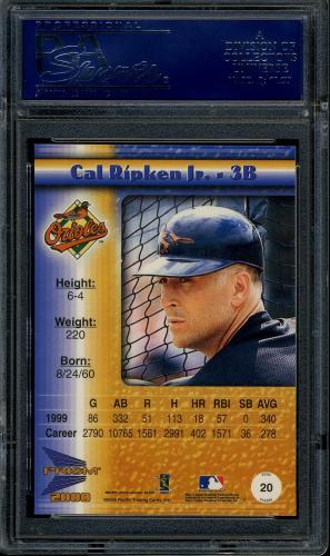 2000 Pacific Prism #20 Cal Ripken PSA 10 #17896843 - Back