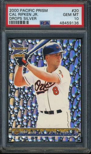 2000 Pacific Prism Drops Silver #20 Cal Ripken PSA 10 #48459136