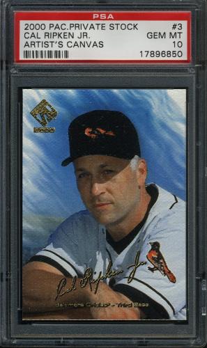 2000 Pacific Private Stock Artist's Canvas #3 Cal Ripken PSA 10 #17896850
