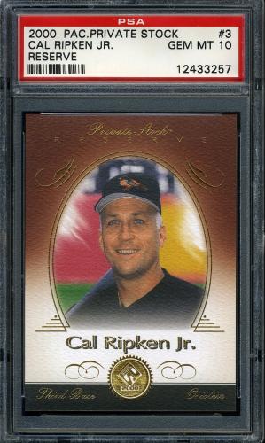 2000 Pacific Private Stock Reserve #3 Cal Ripken PSA 10 #12433257