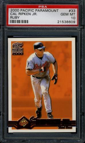 2000 Paramount Ruby #33 Cal Ripken PSA 10 #21538609