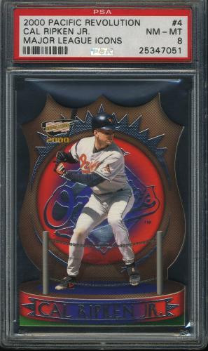 2000 Revolution MLB Icons #4 Cal Ripken PSA 8 #25347051