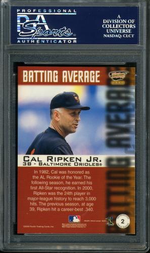 2000 Revolution Triple Header #2 Cal Ripken PSA 10 #24630074 - Back