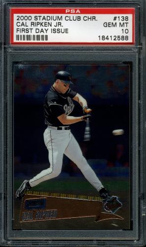 2000 Stadium Club Chrome First Day Issue #138 Cal Ripken PSA 10 #18412588