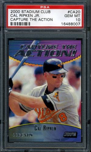 2000 Stadium Club Capture the Action #CA20 Cal Ripken PSA 10 #16488007